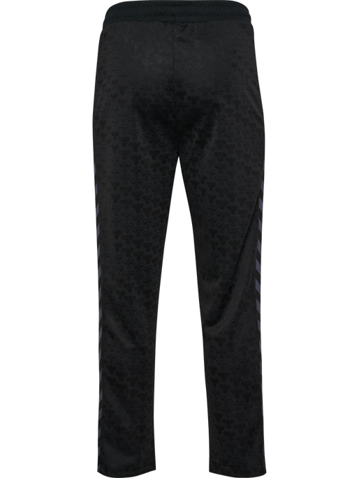hmlARCHIVE REGULAR POLY PANTS AOP, BLACK/EBONY hmlARCHIVE REGULAR POLY PANTS AOP, BLACK/EBONY, packshot