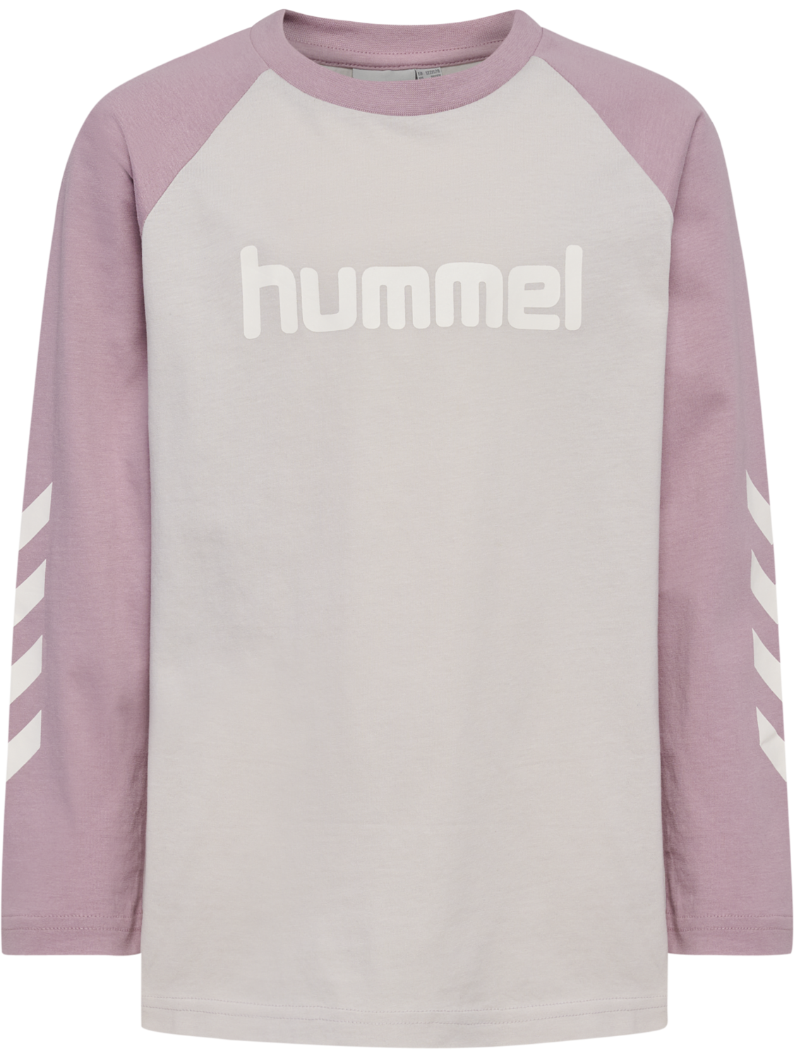 hmlJR LOGO T-SHIRT L/S, SEA FOG, packshot