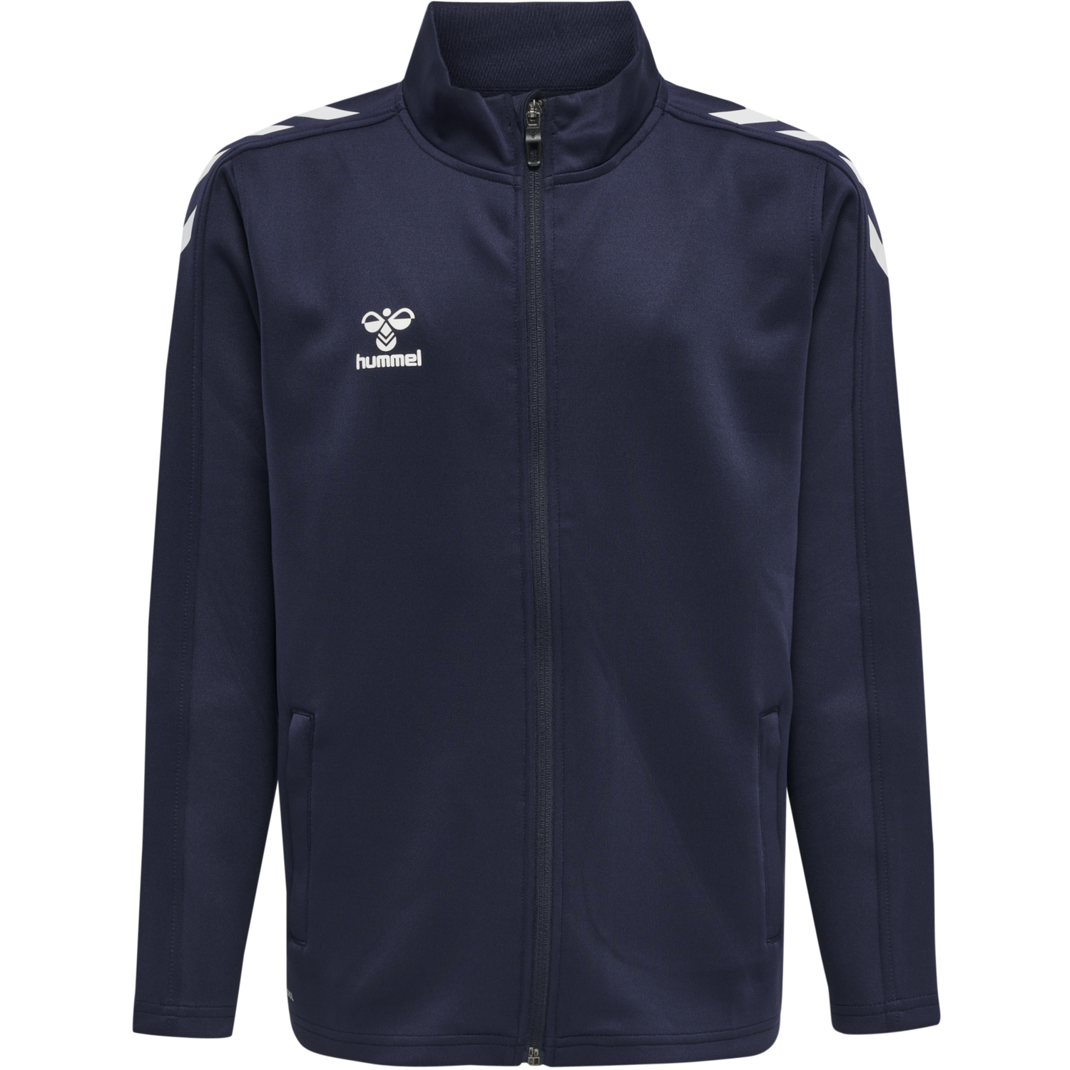 hmlCORE XK POLY ZIP SWEAT KIDS, MARINE, packshot