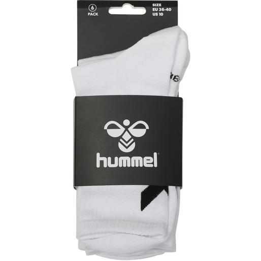 hmlCHEVRON 6-PACK SOCKS, WHITE hmlCHEVRON 6-PACK SOCKS, WHITE, packshot