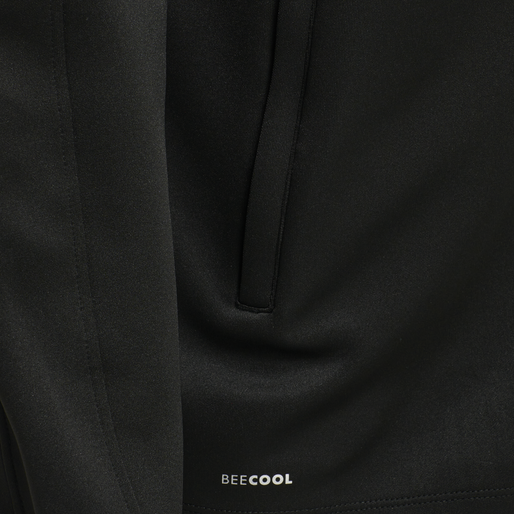 hmlCORE XK POLY ZIP HOOD SWEAT, BLACK hmlCORE XK POLY ZIP HOOD SWEAT, BLACK, packshot
