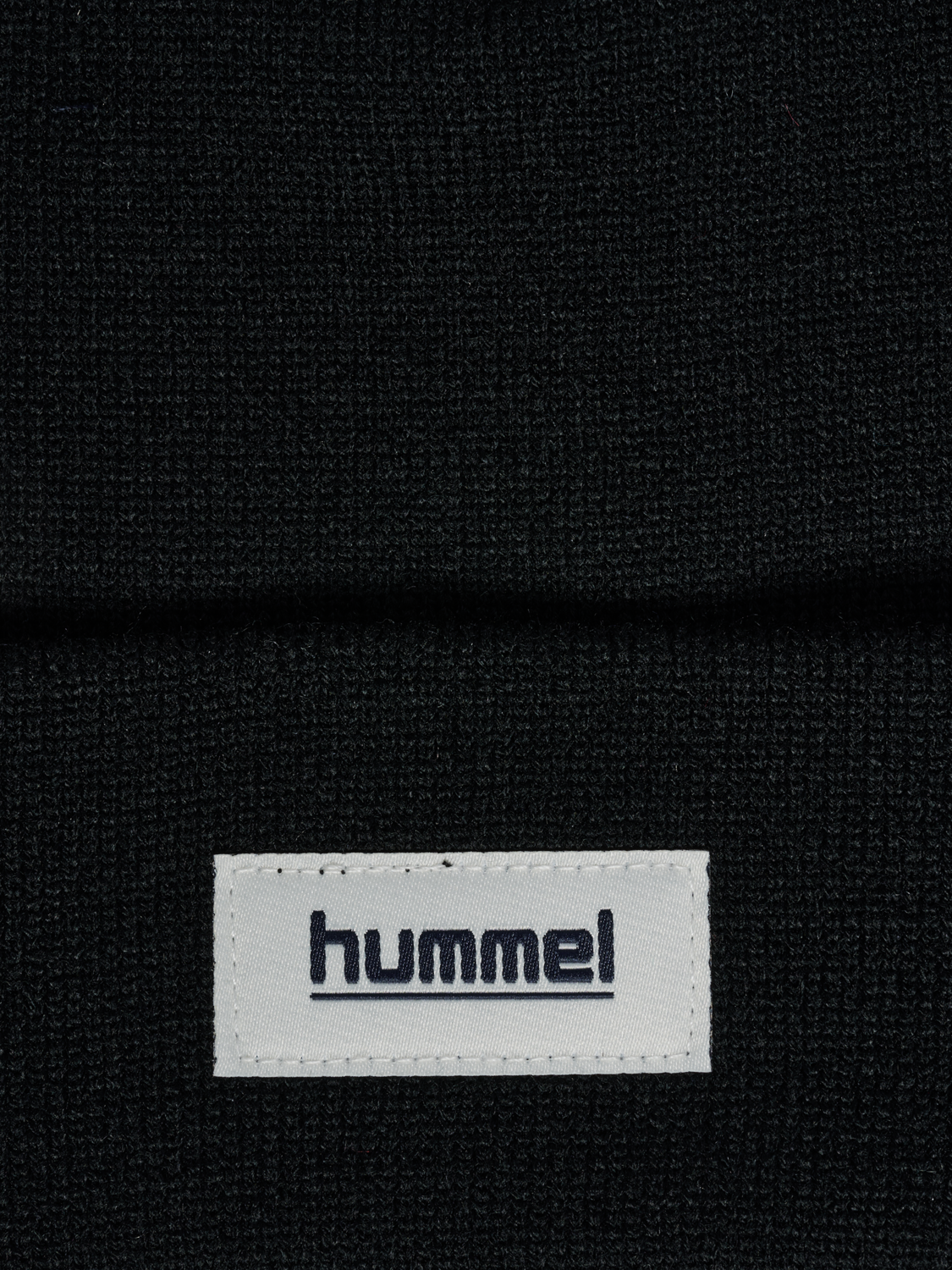 hmlJR KNIT BEANIE, BLACK, packshot