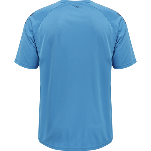 hmlCORE XK CORE POLY T-SHIRT S/S, BLUE DANUBE hmlCORE XK CORE POLY T-SHIRT S/S, BLUE DANUBE, packshot
