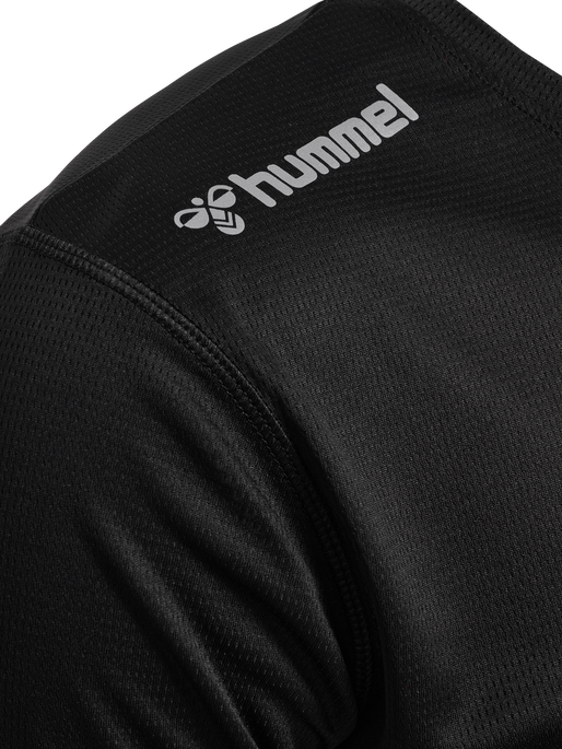 hmlRUN JERSEY S/S, BLACK hmlRUN JERSEY S/S, BLACK, packshot