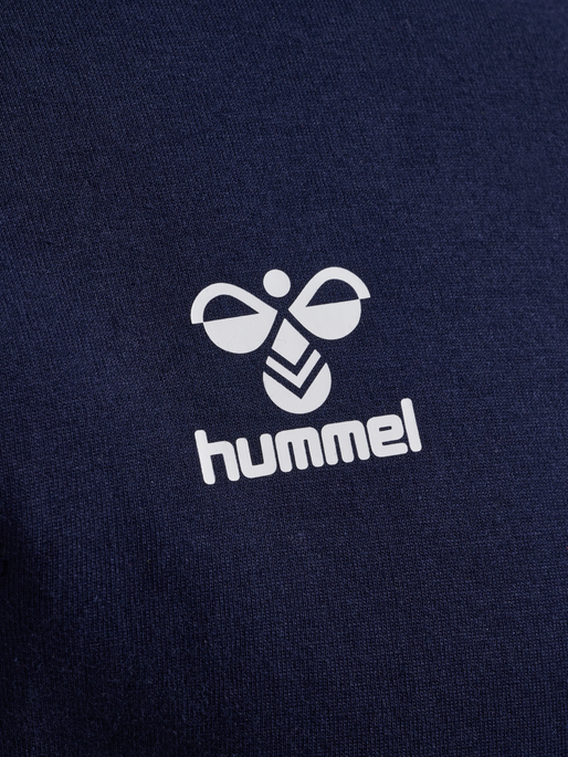 hmlTRAVEL SWEAT HOODIE, MARINE, packshot