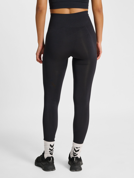hmlTIF SEAMLESS HIGH WAIST TIGHTS, BLACK, model