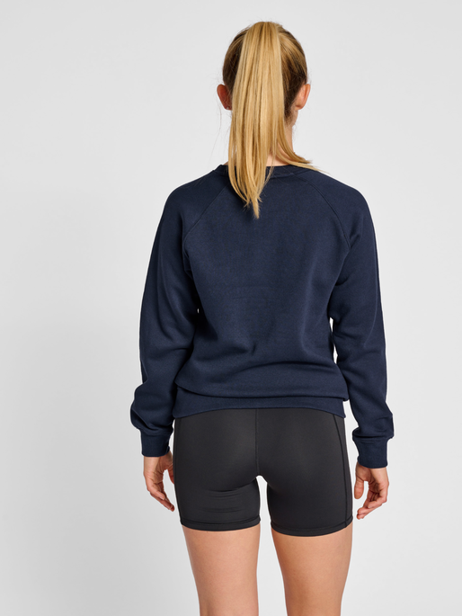 hmlRED CLASSIC SWEATSHIRT WOMAN, MARINE, model