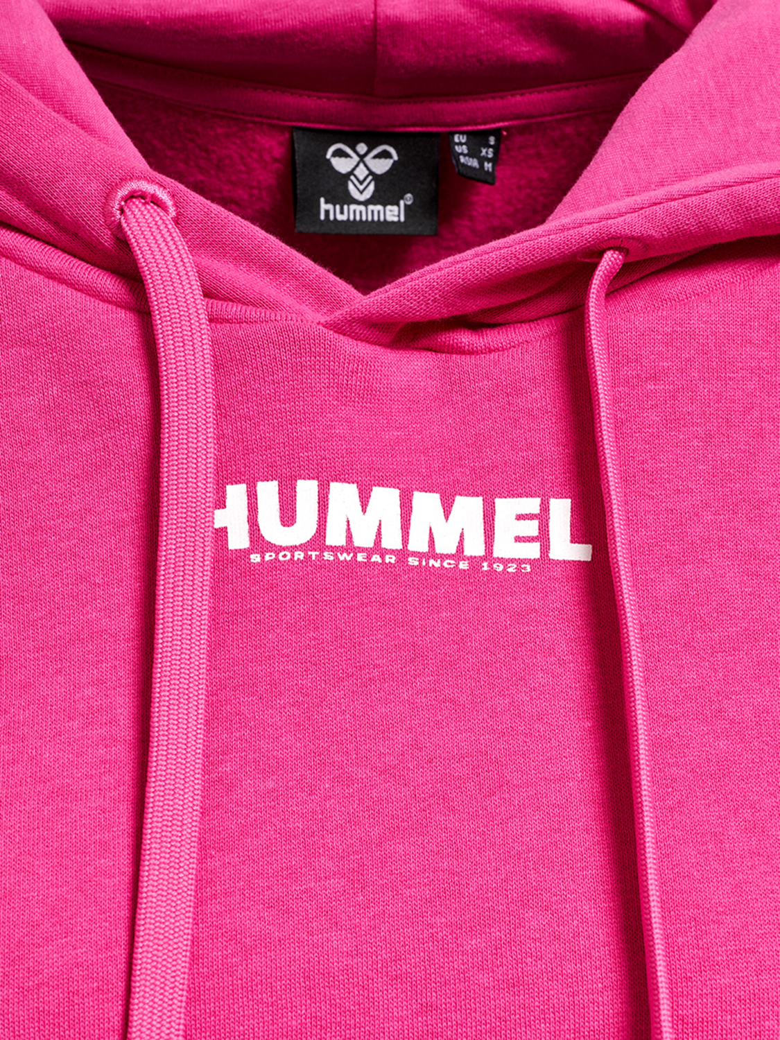hmlLEGACY WOMAN CROPPED HOODIE, RASPBERRY ROSE, packshot
