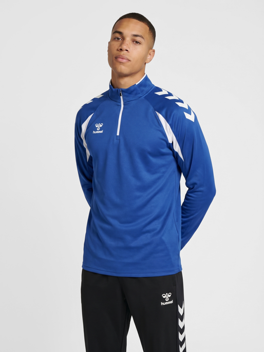 hmlCORE 2.0 HALF ZIP, TRUE BLUE/WHITE, model