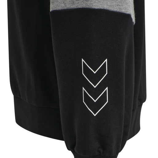 hmlBOXLINE HOODIE, BLACK, packshot
