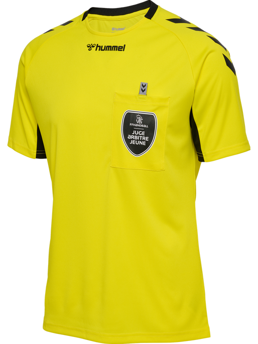 FFHB REFEREE YOUTH JERSEY S/S, BLAZING YELLOW W/O SPONSOR, packshot