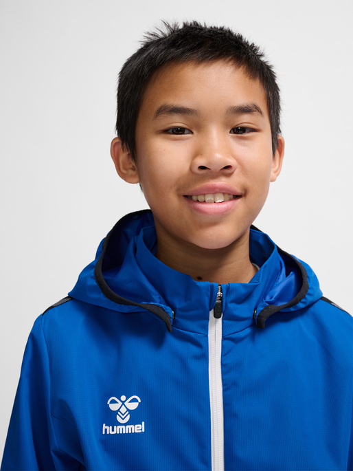 hmlAUTHENTIC ALL WEATHER JACKET KID, TRUE BLUE, model