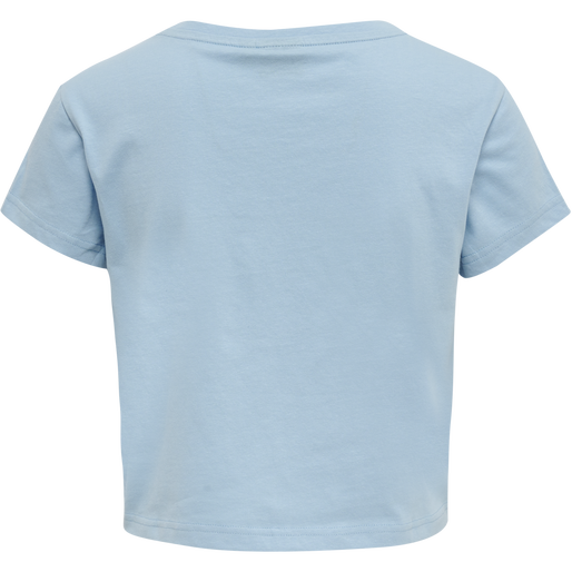 hmlLEGACY WOMAN CROPPED T-SHIRT, PLACID BLUE, packshot