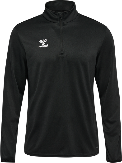 hmlESSENTIAL HALF-ZIP, BLACK hmlESSENTIAL HALF-ZIP, BLACK, packshot