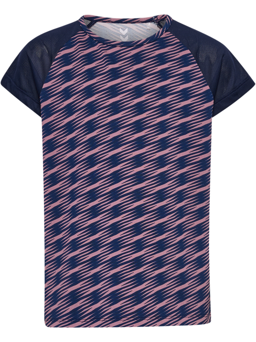 hmlJR MIX T-SHIRT S/S, WISTFUL MAUVE hmlJR MIX T-SHIRT S/S, WISTFUL MAUVE, packshot