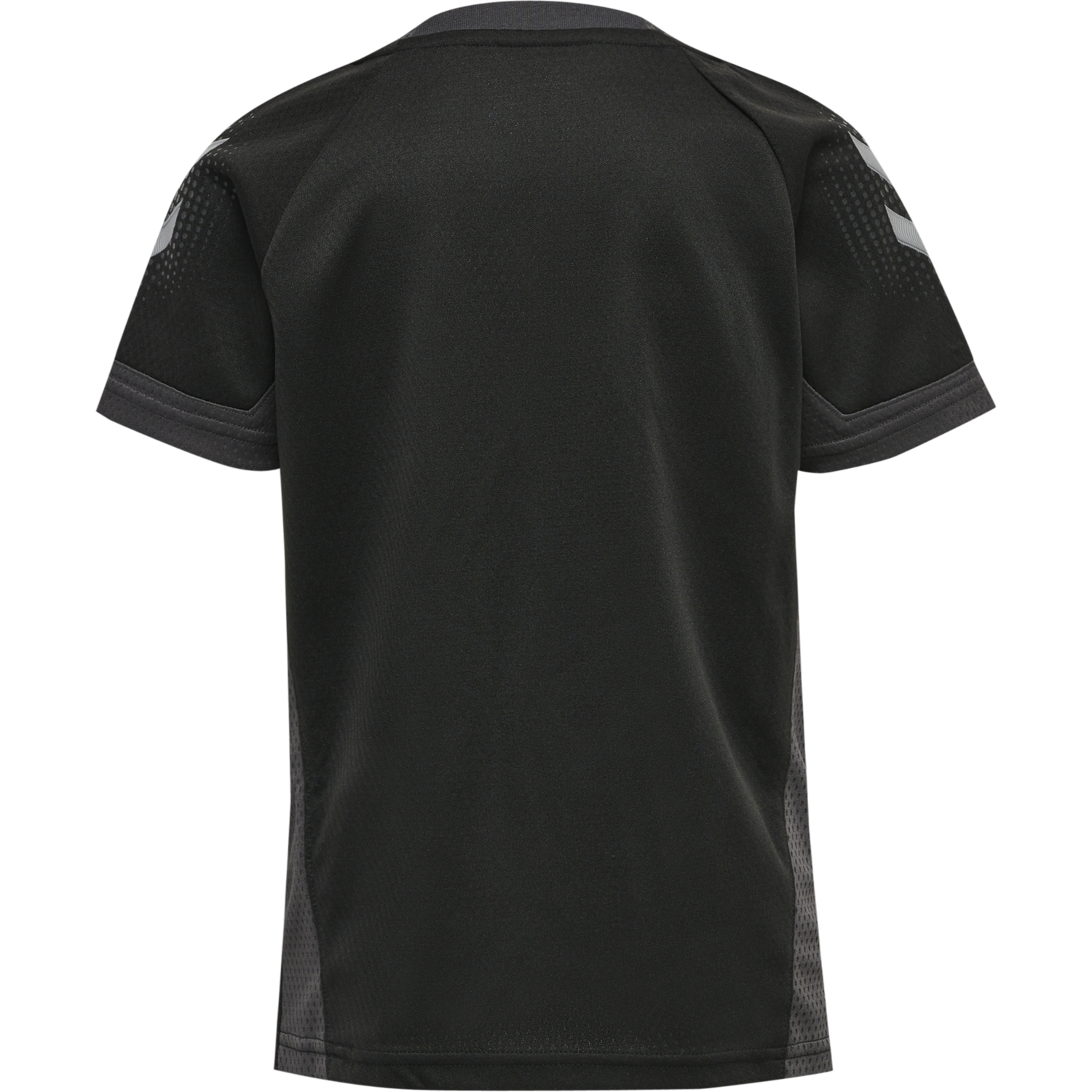 hmlLEAD S/S POLY JERSEY KIDS, BLACK, packshot