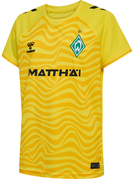 WER 24/25 GK JERSEY S/S KIDS, BLAZING YELLOW, packshot