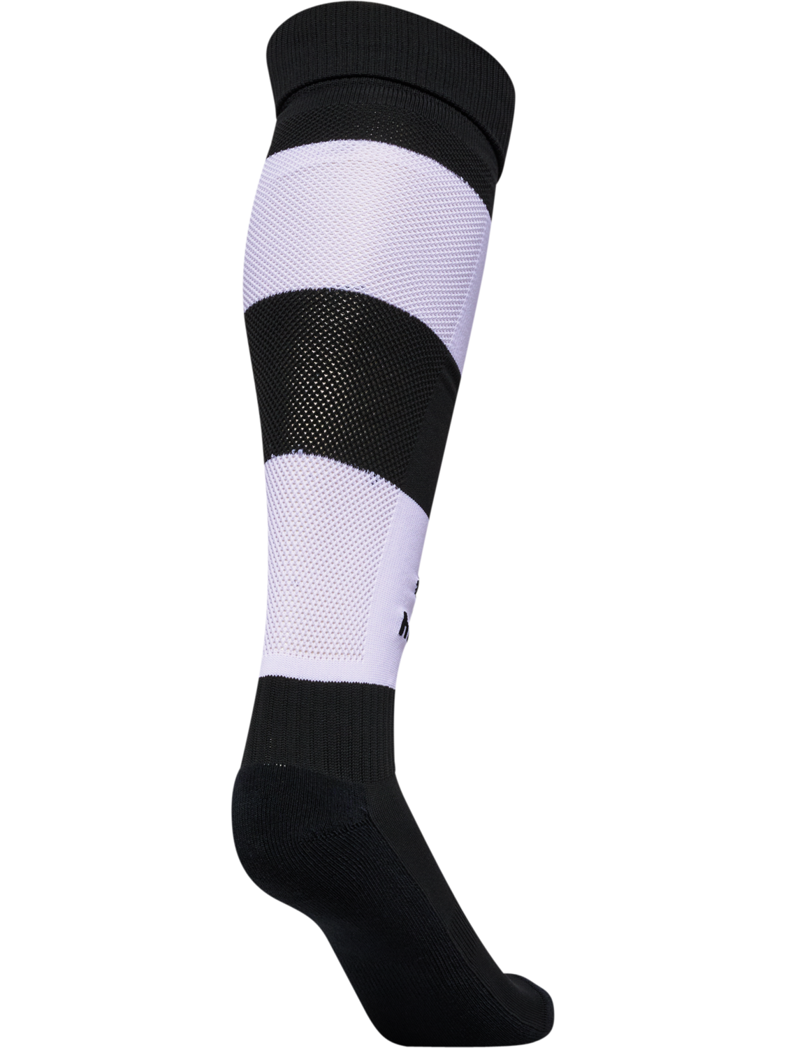 hmlESSENTIAL STRIPE FOOTBALL SOCKS, BLACK/WHITE, packshot