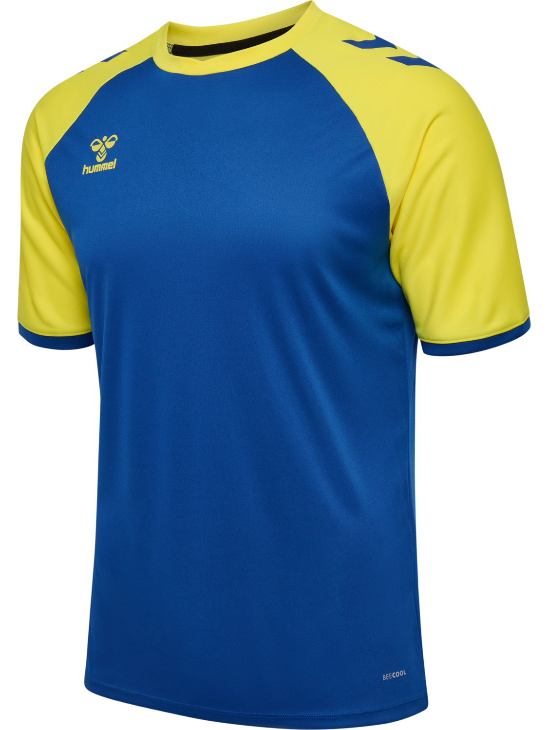 hmlMATCH LEAGUE JERSEY S/S, TRUE BLUE/BLAZING YELLOW, packshot