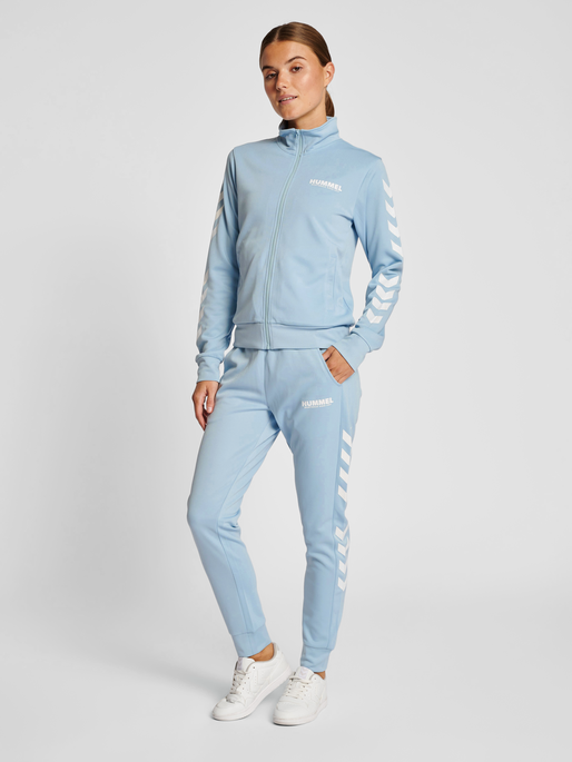 hmlLEGACY POLY WOMAN REGULAR PANTS, CELESTIAL BLUE, model