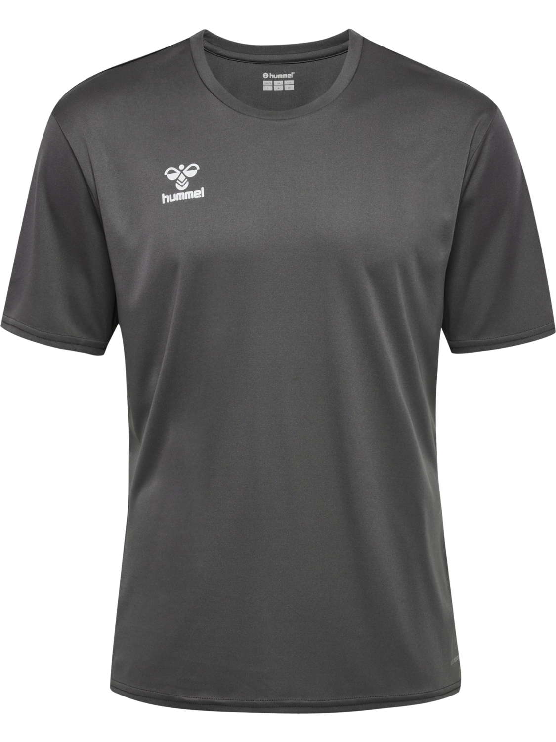 hmlESSENTIAL JERSEY S/S, STEEL GRAY, packshot