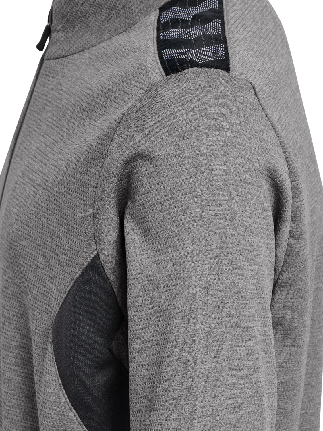 hmlAUTHENTIC PL ZIP JACKET KIDS, GREY MELANGE, packshot