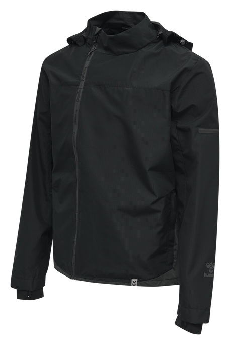 hmlNORTH SHELL JACKET, BLACK, packshot