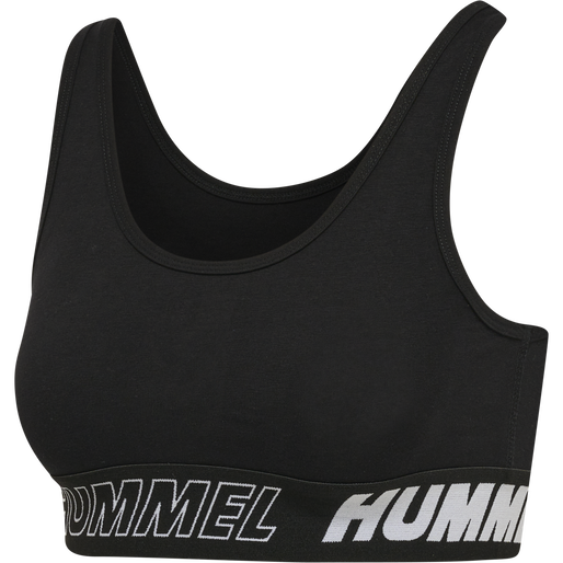 hmlTE MAJA COTTON SPORTS TOP, BLACK, packshot