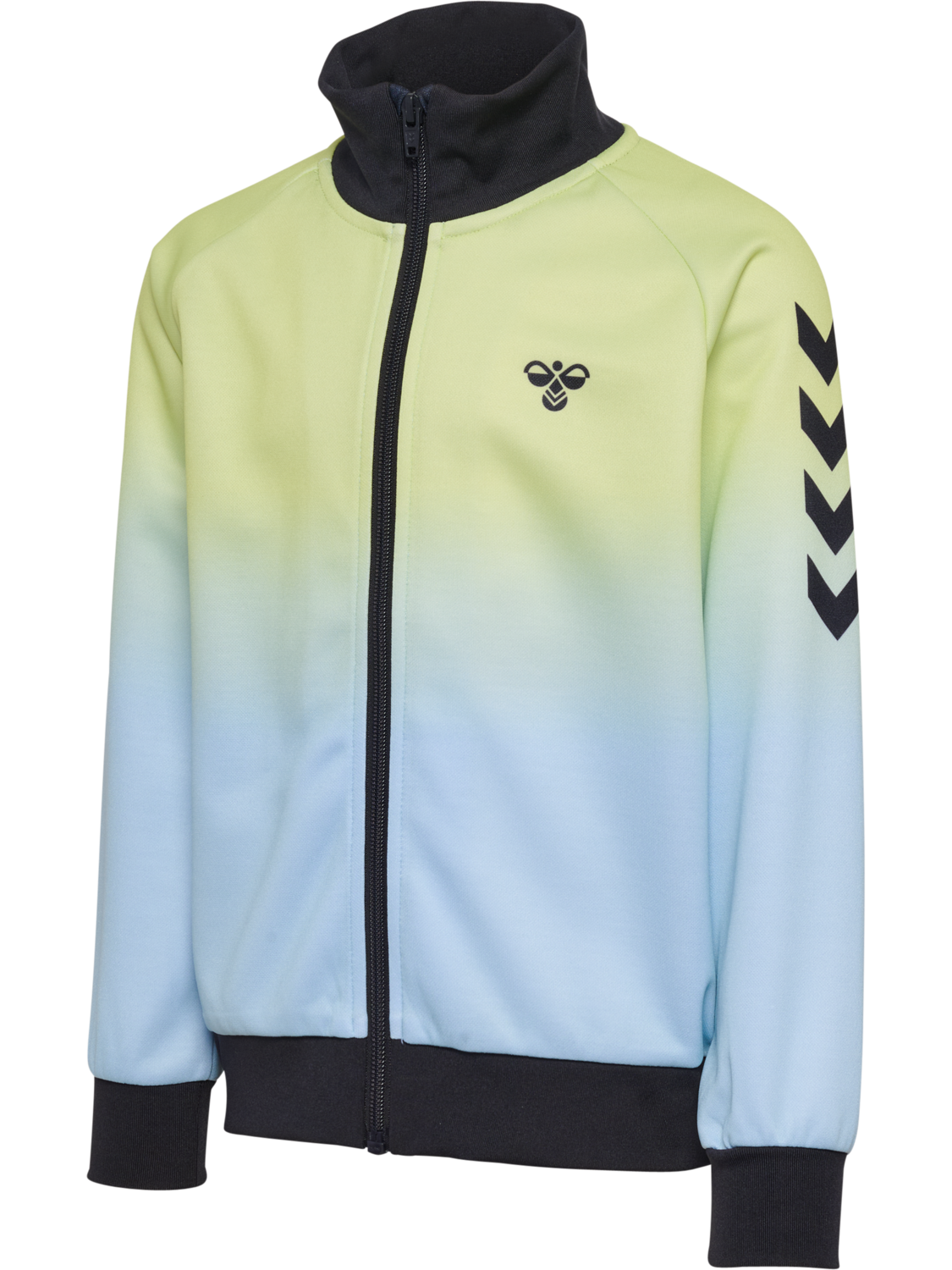 hmlJR GRADIENT TRACK SUIT, SHADOW LIME/BLACK, packshot