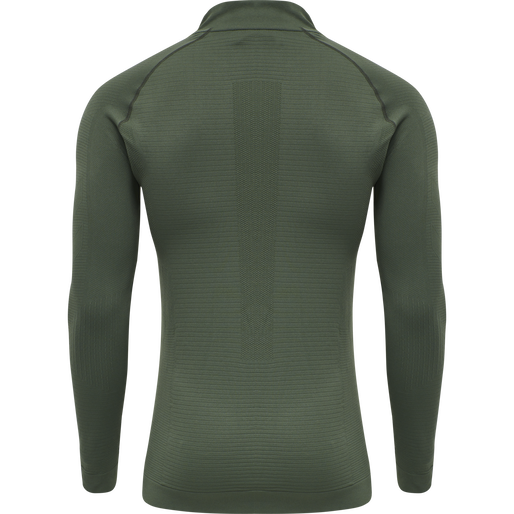 hmlSTROKE SEAMLESS HALF ZIP, THYME hmlSTROKE SEAMLESS HALF ZIP, THYME, packshot