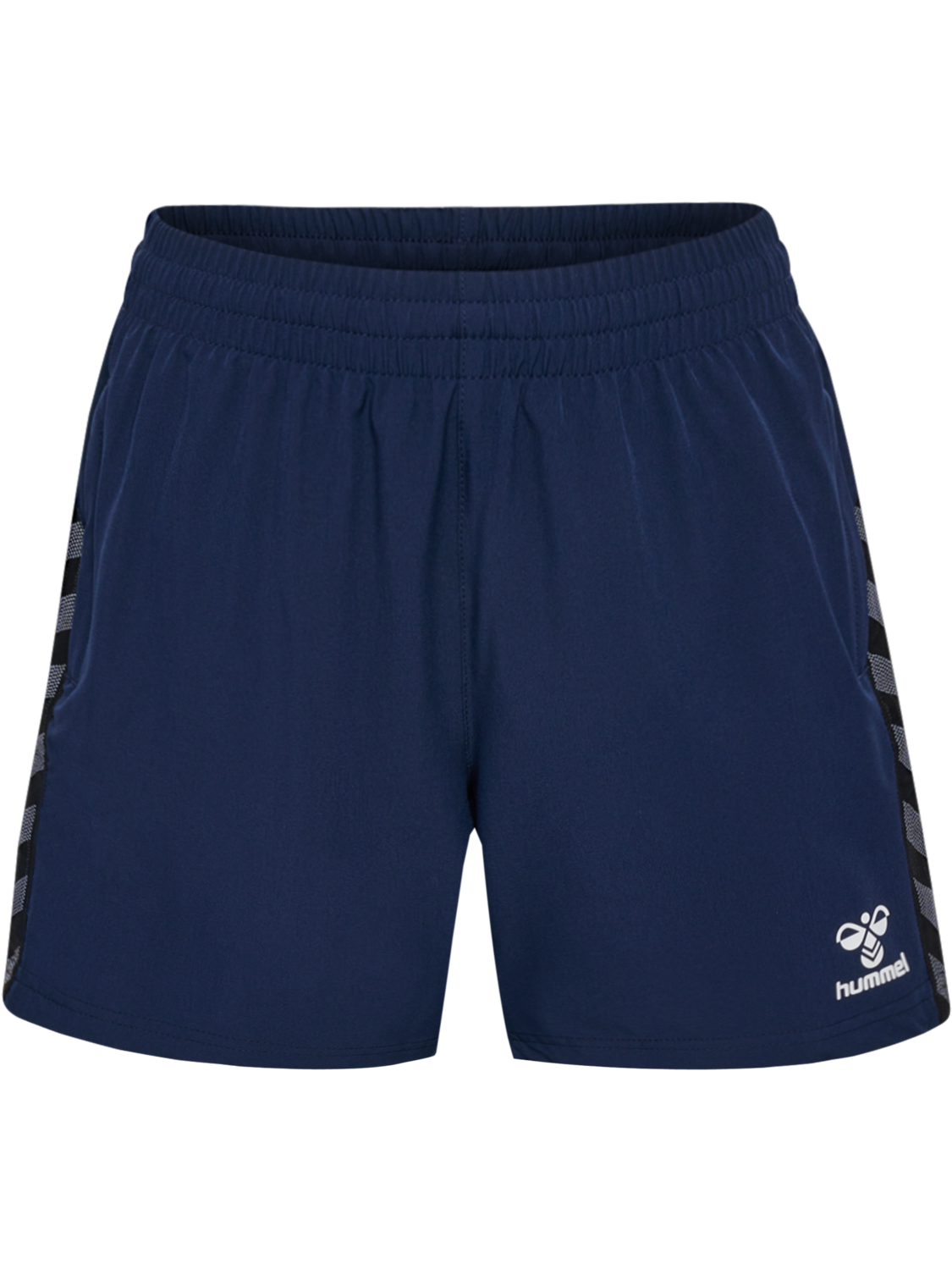 hmlAUTHENTIC WOVEN SHORTS WOMAN, MARINE, packshot