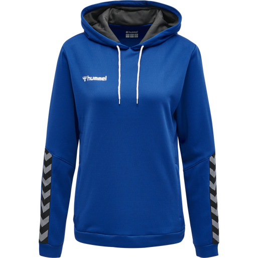 hmlAUTHENTIC POLY HOODIE WOMAN, TRUE BLUE hmlAUTHENTIC POLY HOODIE WOMAN, TRUE BLUE, packshot