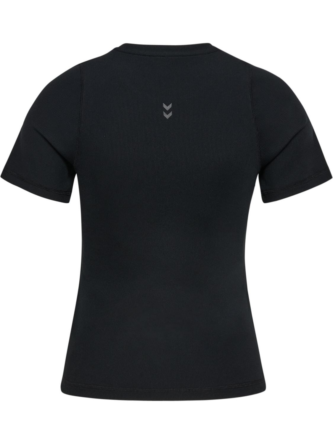 hmlPULSE RIB W T-SHIRT S/S, BLACK, packshot