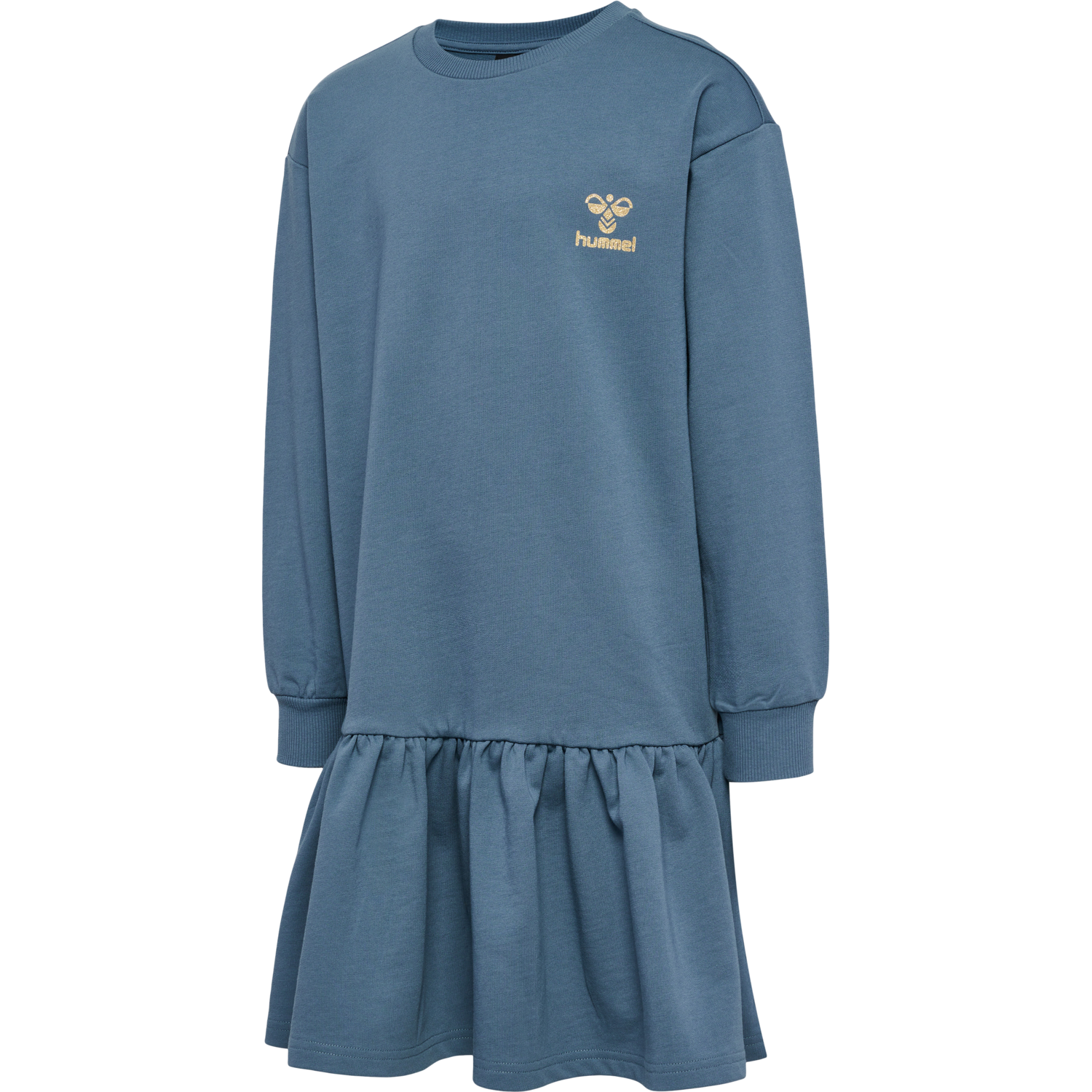 hmlMALIN DRESS L/S, BLUE MIRAGE, packshot