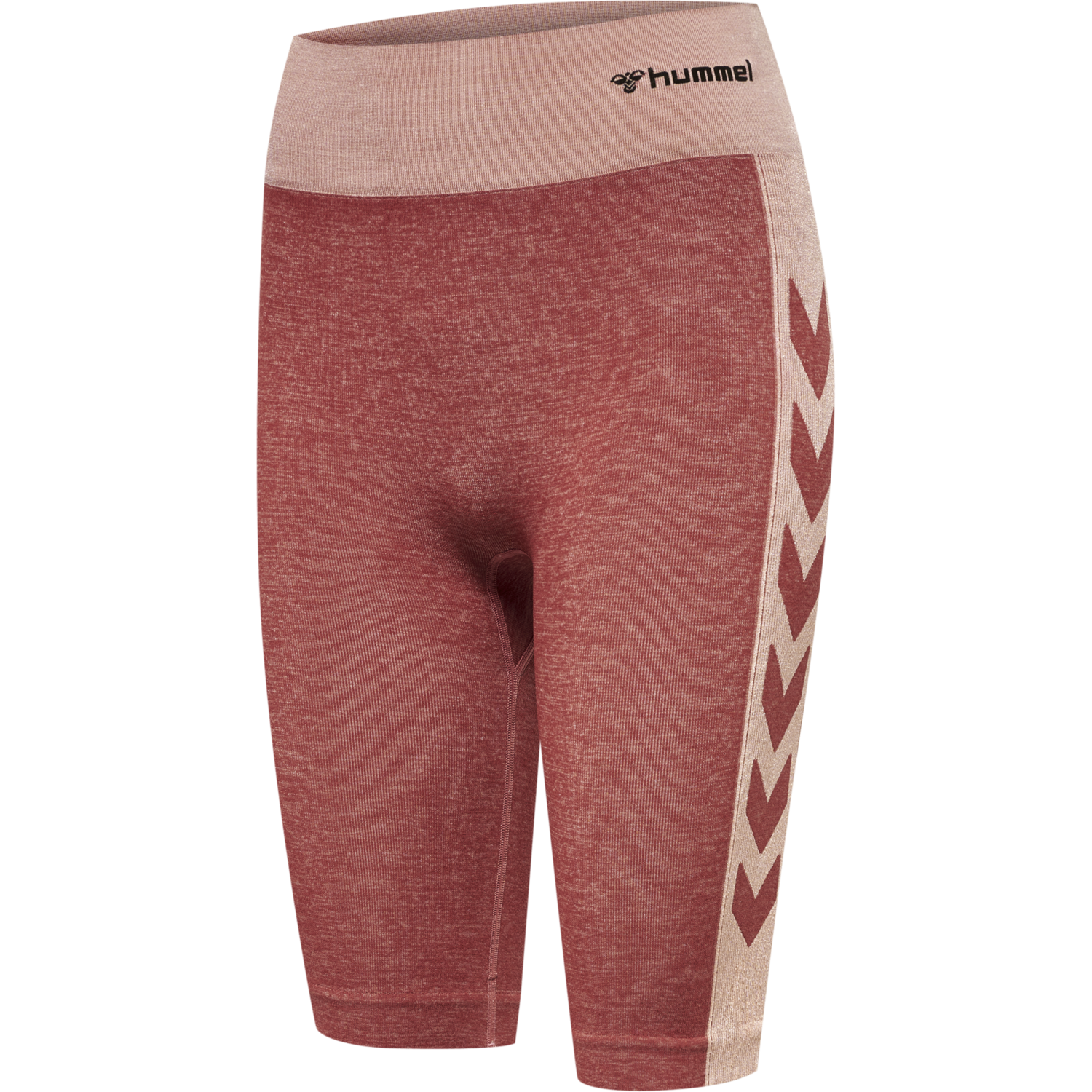 hmlCLEA SEAMLESS CYCLING SHORTS, WITHERED ROSE/ROSE TAN MELANGE, packshot