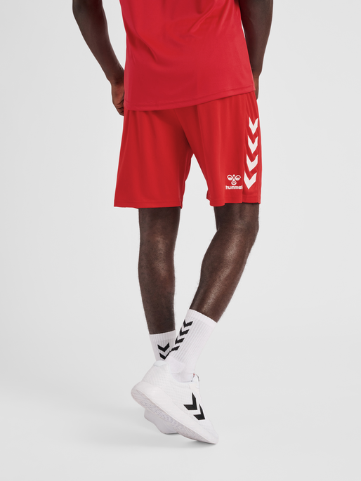 hmlCORE XK POLY SHORTS, TRUE RED, model