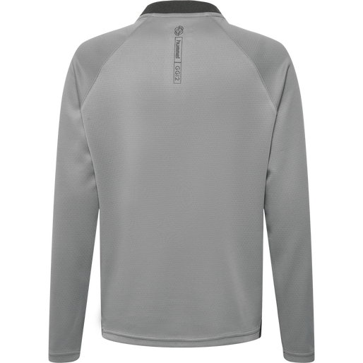 hmlGG12 ACTION HALF ZIP SWEAT KIDS, ALLOY hmlGG12 ACTION HALF ZIP SWEAT KIDS, ALLOY, packshot