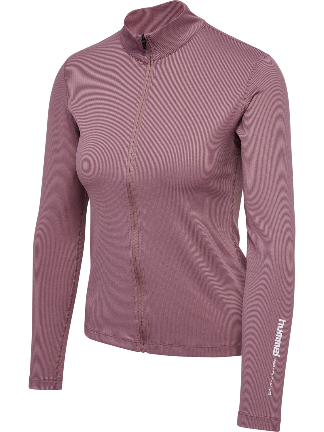 hmlPULSE W ZIP SHIRT L/S, WISTFUL MAUVE, packshot