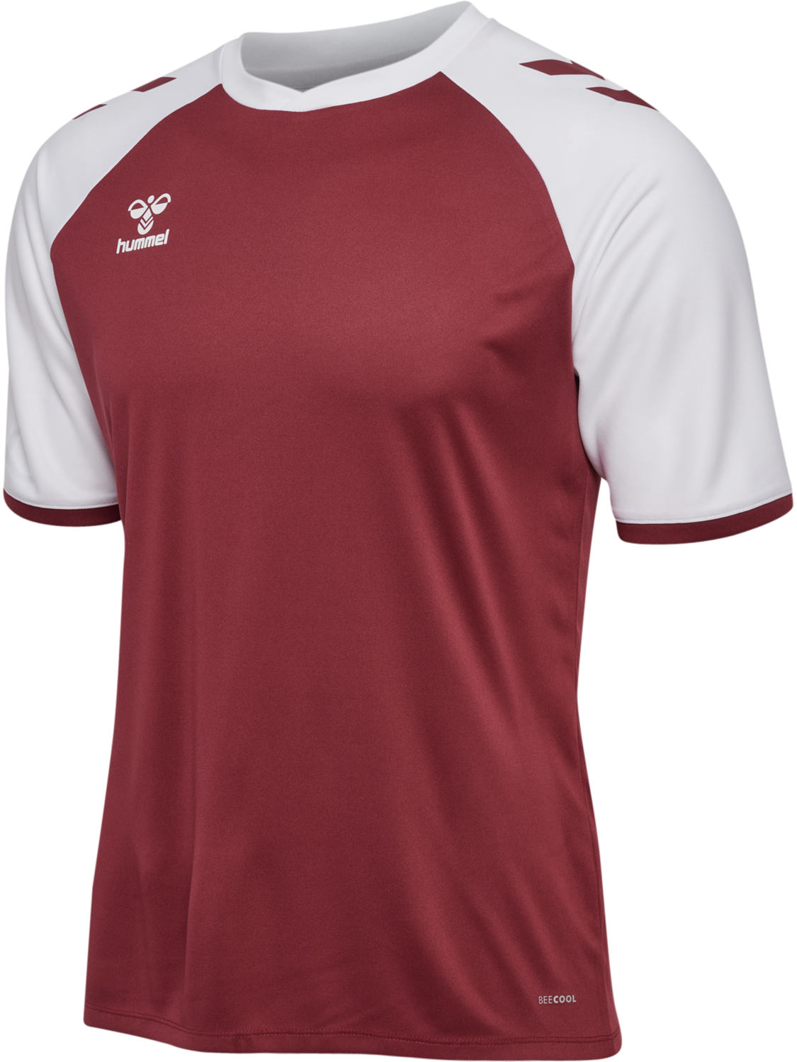 hmlMATCH LEAGUE JERSEY S/S, MAROON/WHITE, packshot