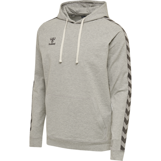 hmlMOVE CLASSIC HOODIE, GREY MELANGE hmlMOVE CLASSIC HOODIE, GREY MELANGE, packshot
