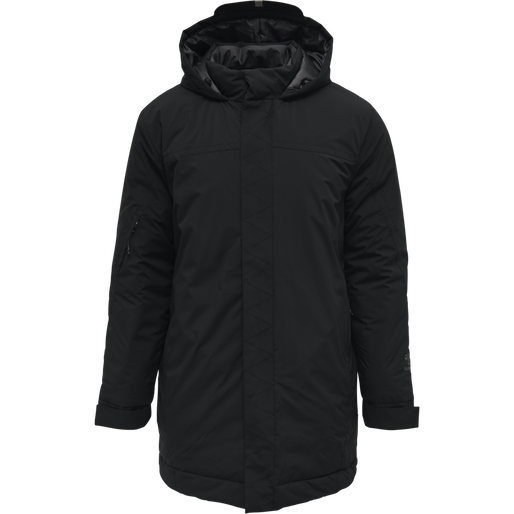 hmlNORTH PARKA JACKET, BLACK/ASPHALT, packshot