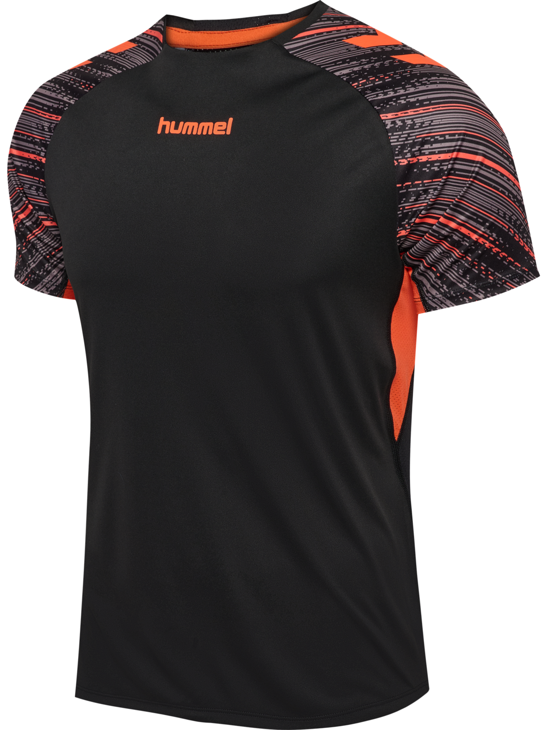 hmlBLAZE PRO TRAINING JERSEY S/S, BLACK/ORANGE, packshot