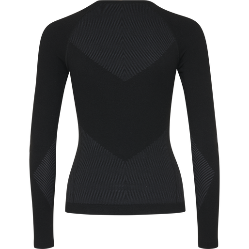 HUMMEL FIRST SEAMLESS JERSEY L/S W, BLACK HUMMEL FIRST SEAMLESS JERSEY L/S W, BLACK, packshot