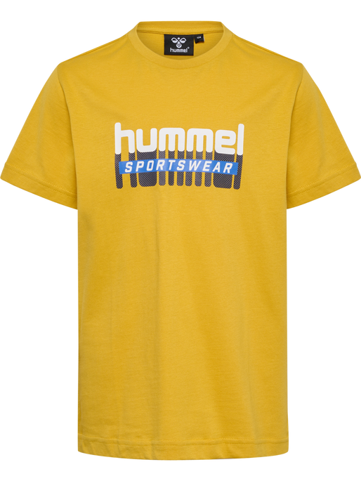 hmlTUKAS T-SHIRT S/S, GOLDEN SPICE, packshot