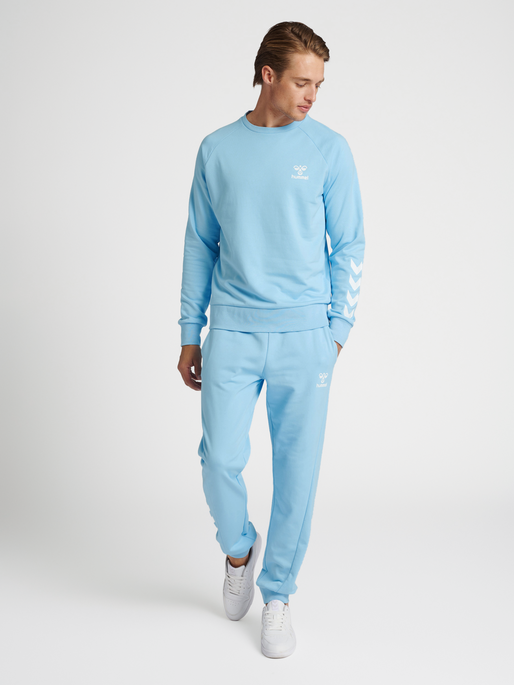 hmlISAM 2.0 SWEATSHIRT, PLACID BLUE, model