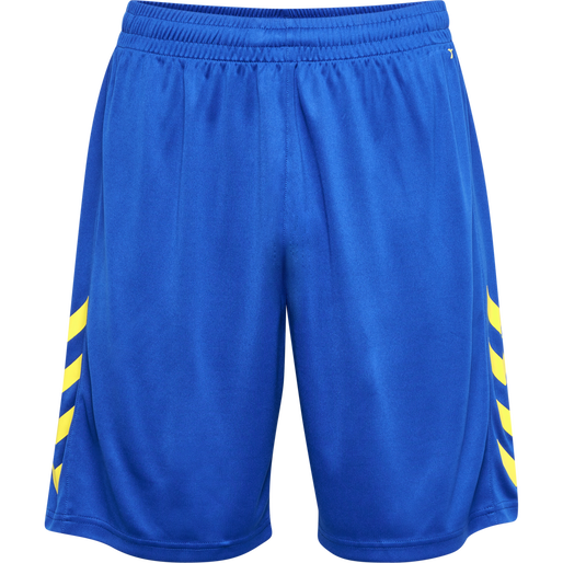 hmlCORE XK POLY SHORTS, TRUE BLUE/BLAZING YELLOW, packshot