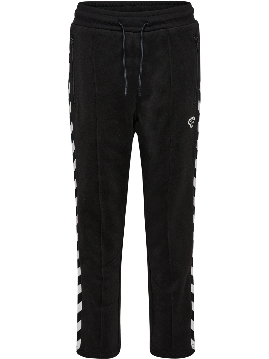 hmlJR ARCHIVE REGULAR POLY PANTS, BLACK, packshot