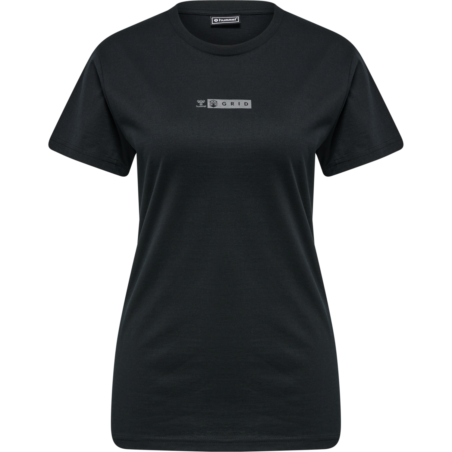 hmlOFFGRID TEE S/S WO, JET BLACK/FORGED IRON, packshot