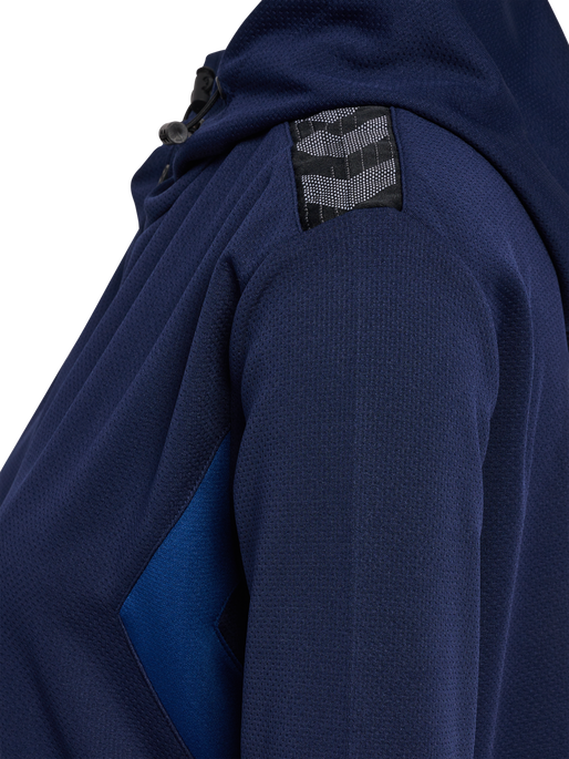 hmlAUTHENTIC PL ZIP HOODIE WOMAN, MARINE, packshot