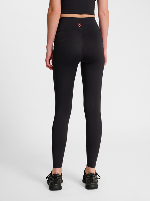 hmlHIIT INTENSITY HIGH WAIST TIGHTS, BLACK, model